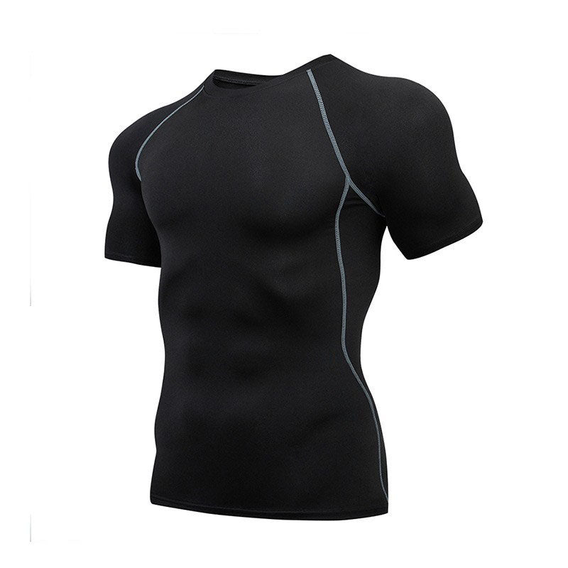 Men’s Compression Athletic T-Shirt – Quick-Dry Breathable Workout Top for Gym, Running & Training