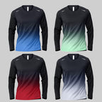 Men'S Athletic Long-Sleeve T-Shirts for All Seasons, Quick-Dry Outdoor Wear, Breathable for Running And Training, Casual Fitness Tops