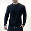 Men's Crew Neck Quick Dry Long Sleeve Workout T-Shirt | Reflective Moisture Wicking Athletic Top for Gym, Running & Fitness