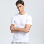 Men's Quick Dry Mesh Athletic T-Shirt | Breathable Raglan Sleeve Running Tee for Gym Workout Training