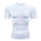 Men’s Compression Athletic T-Shirt – Quick-Dry Breathable Workout Top for Gym, Running & Training