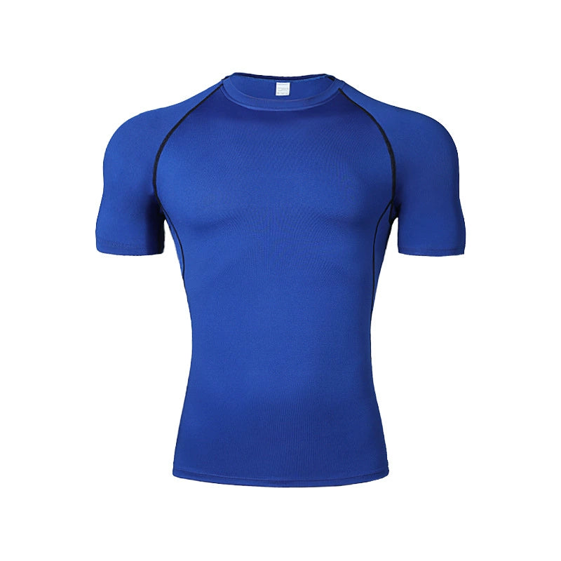 Men’s Compression Athletic T-Shirt – Quick-Dry Breathable Workout Top for Gym, Running & Training