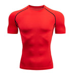 Men’s Compression Athletic T-Shirt – Quick-Dry Breathable Workout Top for Gym, Running & Training