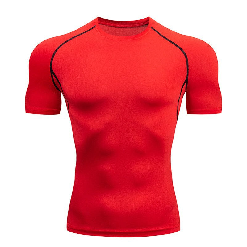Men’s Compression Athletic T-Shirt – Quick-Dry Breathable Workout Top for Gym, Running & Training