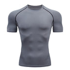 Men’s Compression Athletic T-Shirt – Quick-Dry Breathable Workout Top for Gym, Running & Training