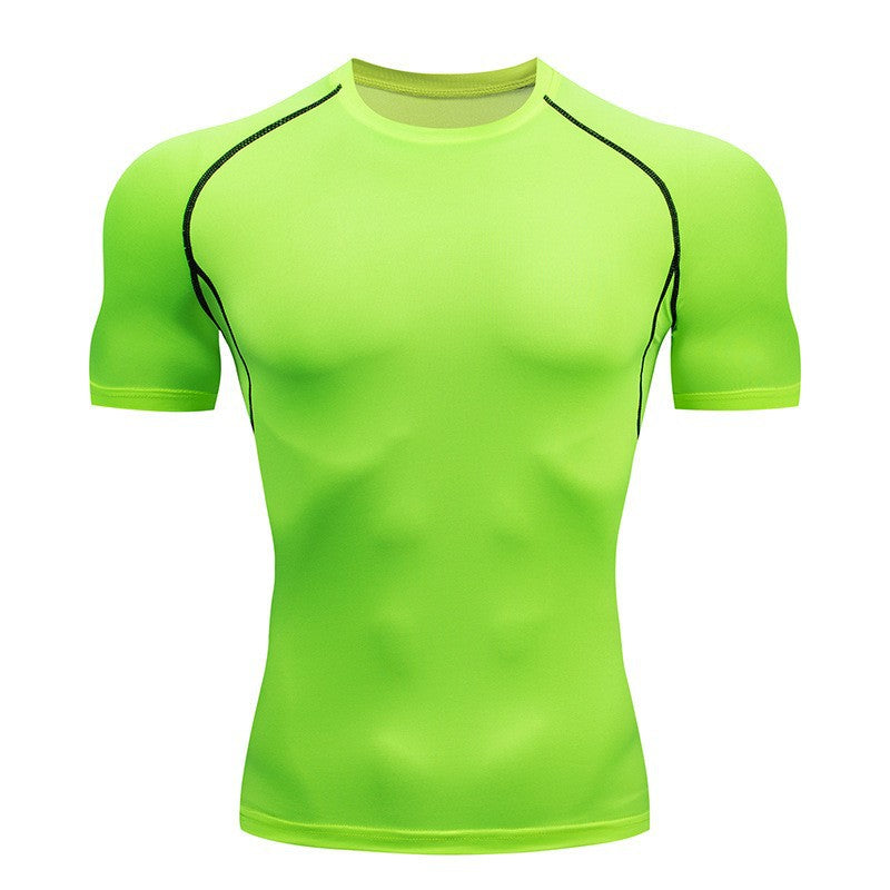 Men’s Compression Athletic T-Shirt – Quick-Dry Breathable Workout Top for Gym, Running & Training