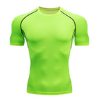 Men’s Compression Athletic T-Shirt – Quick-Dry Breathable Workout Top for Gym, Running & Training