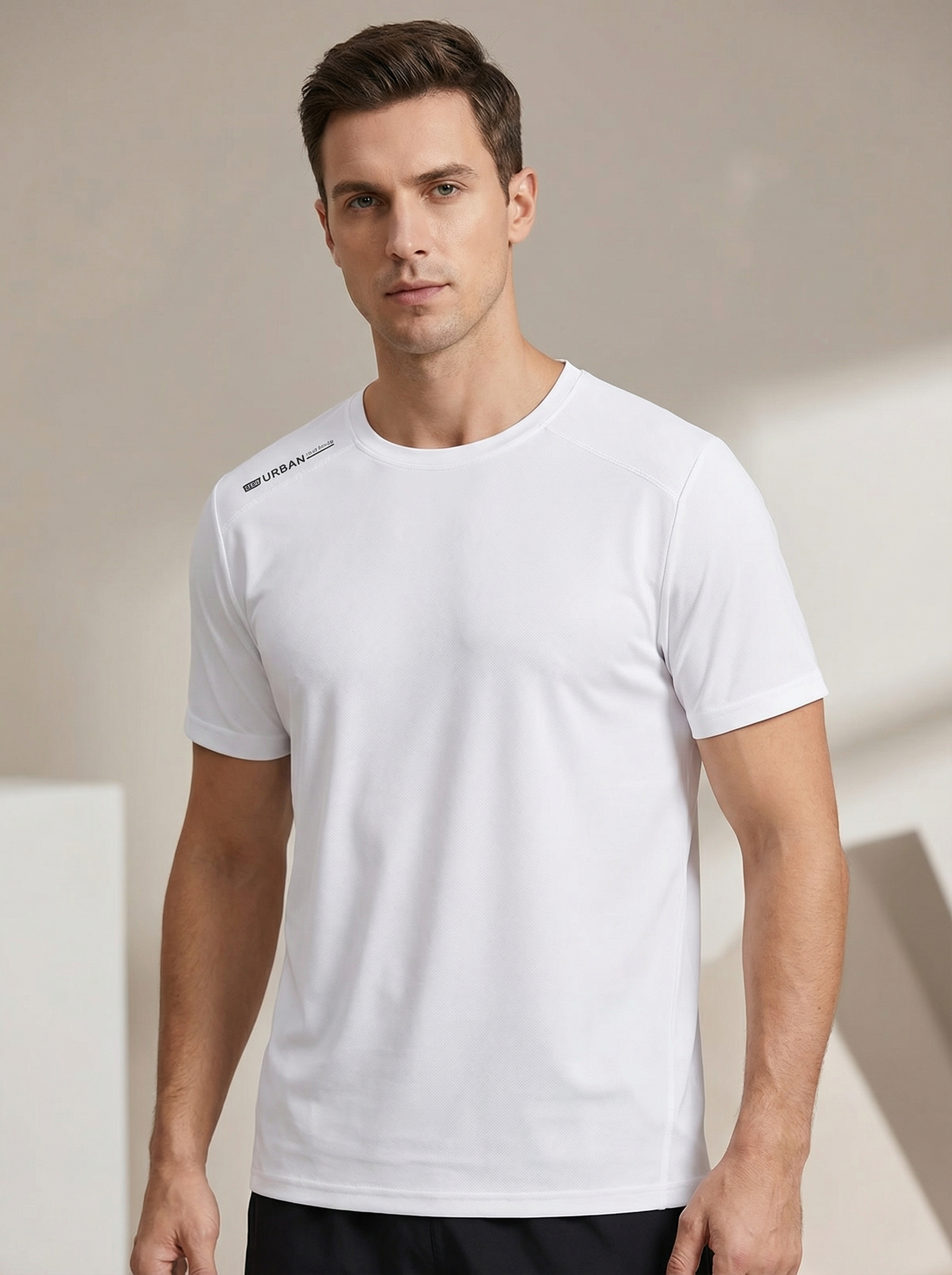 Men's Urban Style Quick Dry Mesh Athletic T-Shirt | Lightweight Moisture Wicking Top for Gym, Running & Everyday Wear