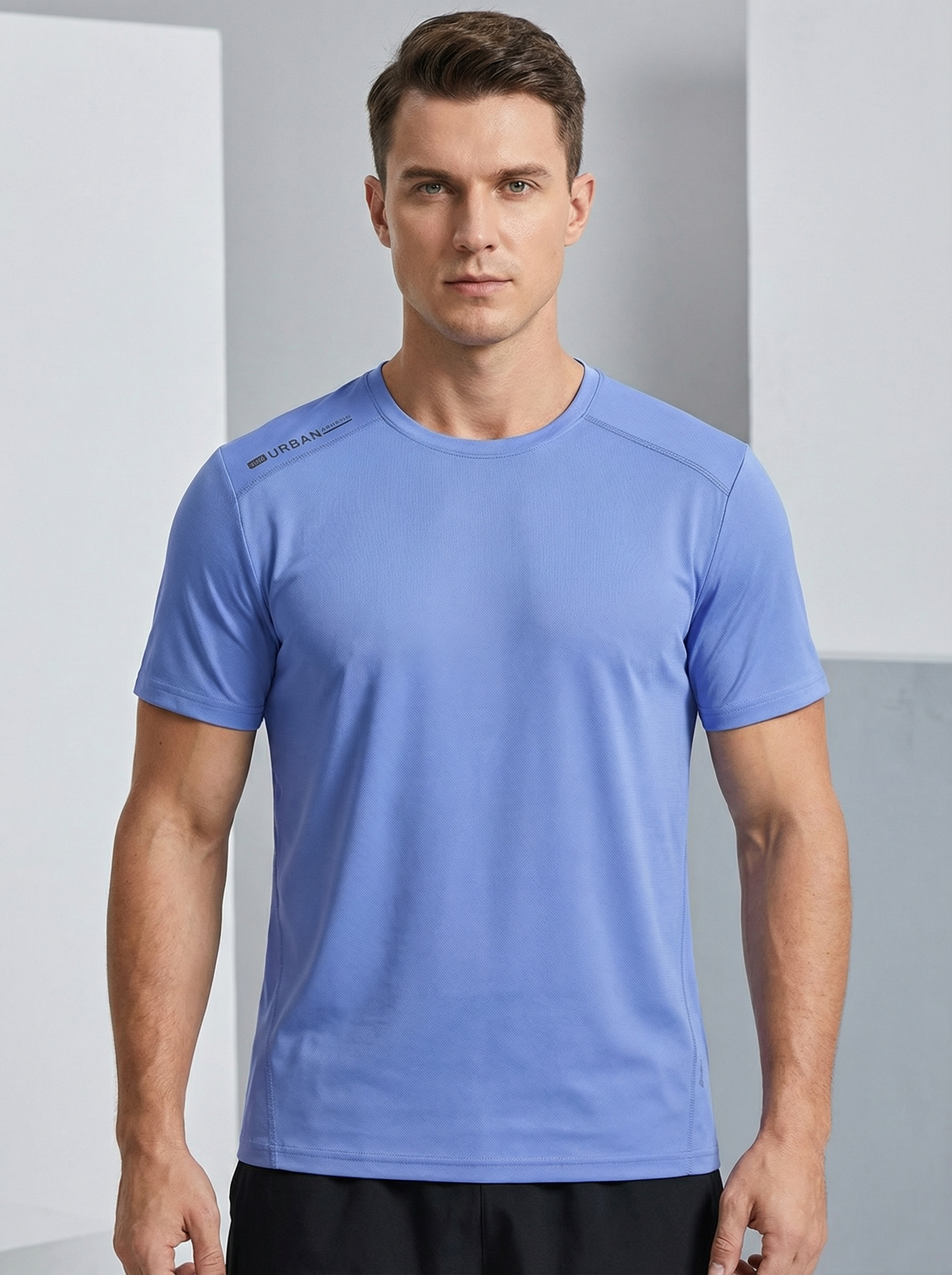 Men's Urban Style Quick Dry Mesh Athletic T-Shirt | Lightweight Moisture Wicking Top for Gym, Running & Everyday Wear Secondary image