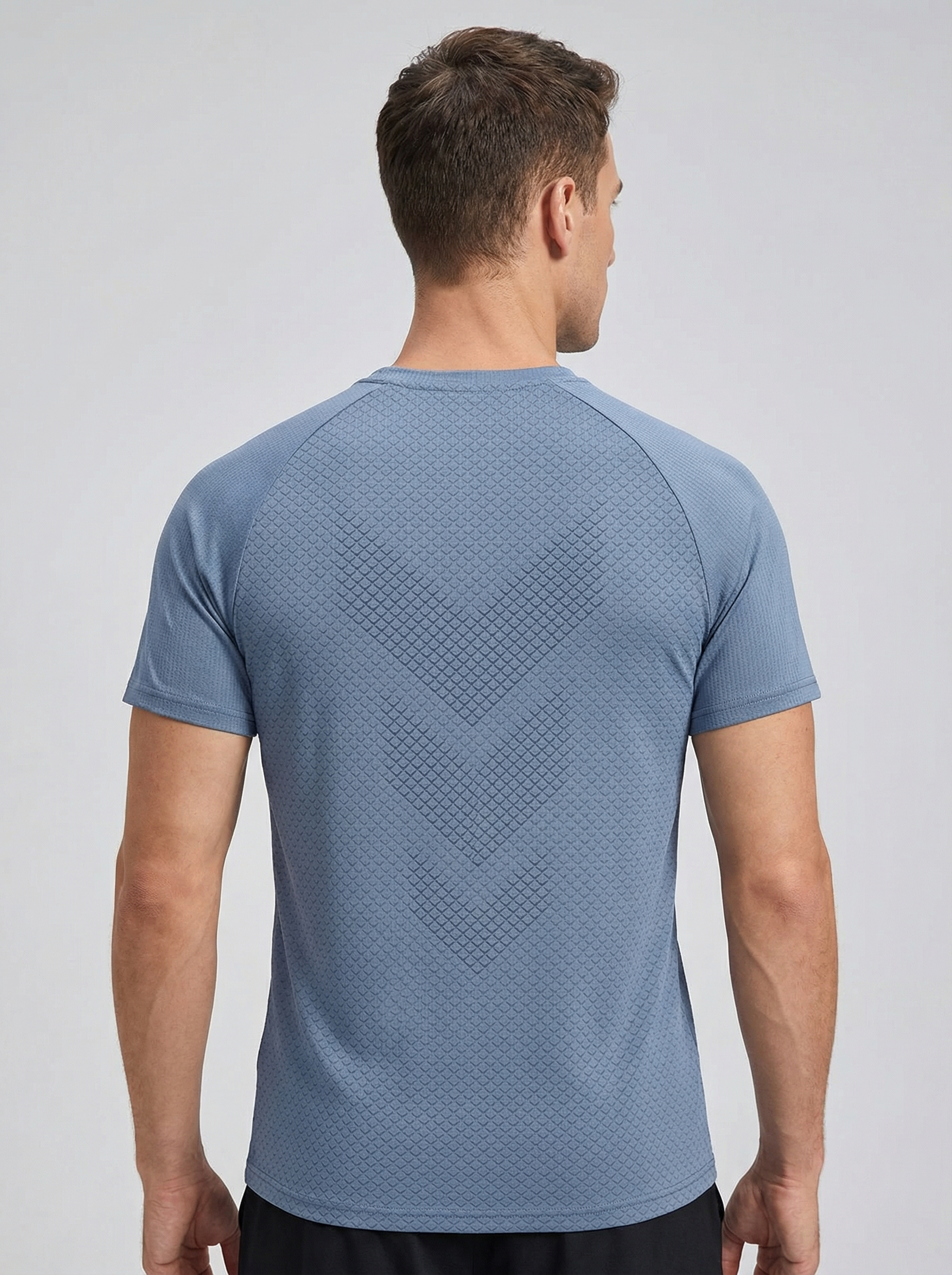 Men's Quick Dry Mesh Athletic T-Shirt | Breathable Raglan Sleeve Running Tee for Gym Workout Training